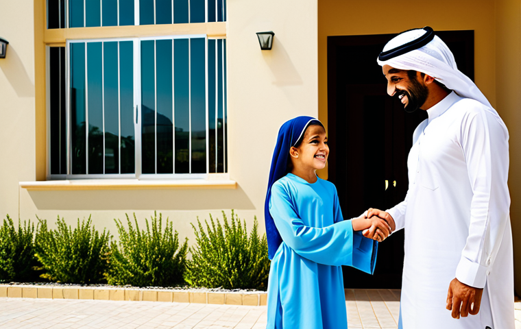 공인중개사 시험을 위한 집중 학습 전략 - **

A professional Emirati businesswoman in a modest, elegant business abaya, standing in a modern o...