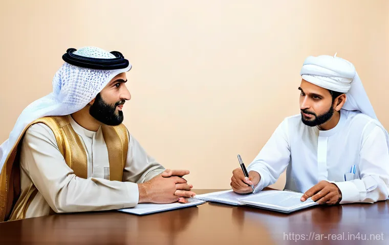 공인중개사 부동산 관련 분쟁 해결법 - **Prompt:** "A detailed, eye-level close-up shot focusing on a carefully reviewed real estate contra...