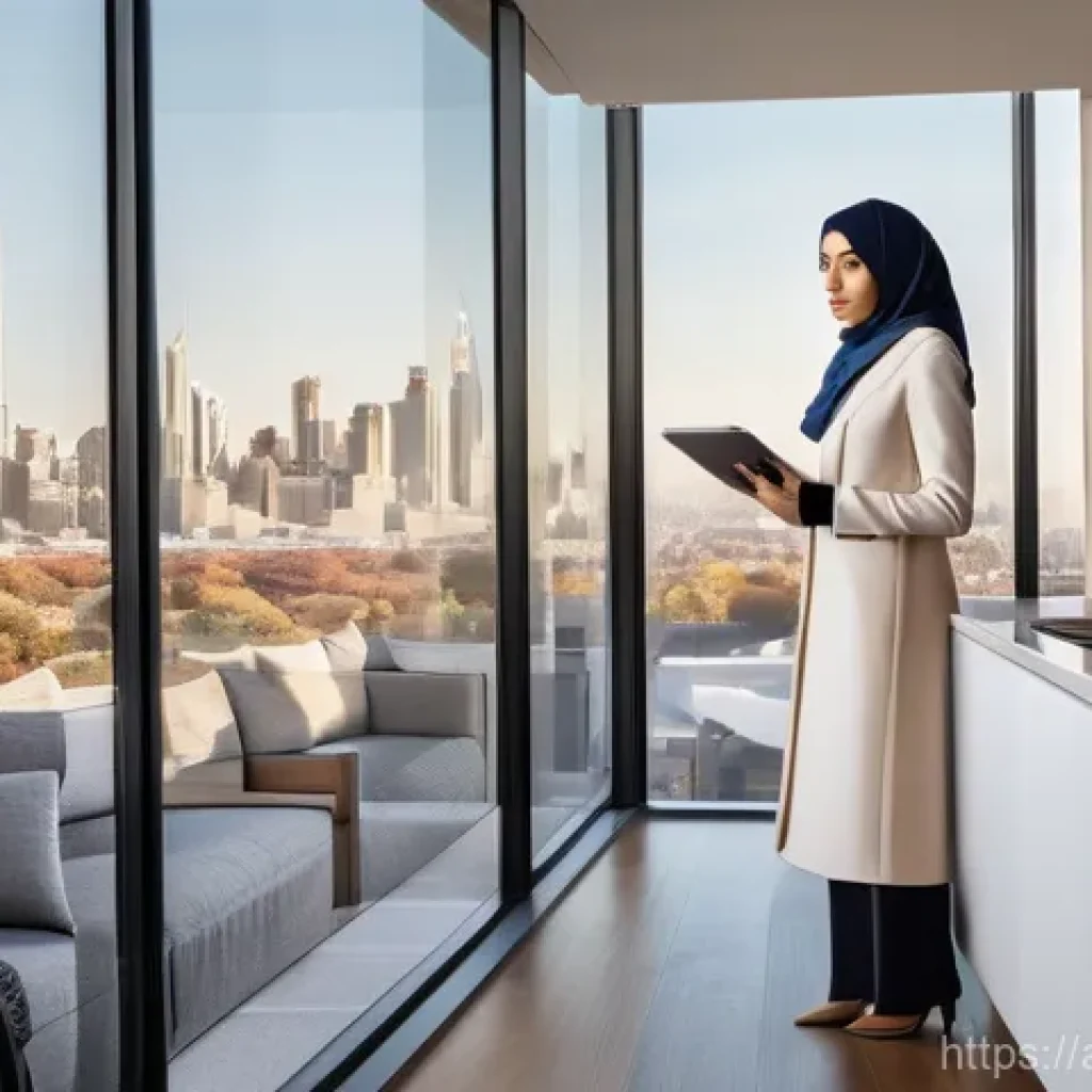 공인중개사와 다른 부동산 직업 비교 - **Prompt for an Image of a Real Estate Appraiser:**
    "A professional Arab female real estate appr...