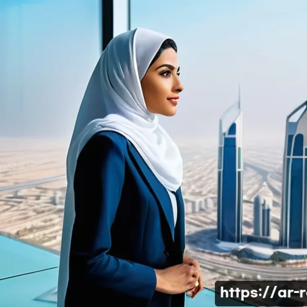 공인중개사로서의 자기계발 - **Prompt:** A confident and forward-thinking Arab real estate expert, a man in a crisp modern thobe ...