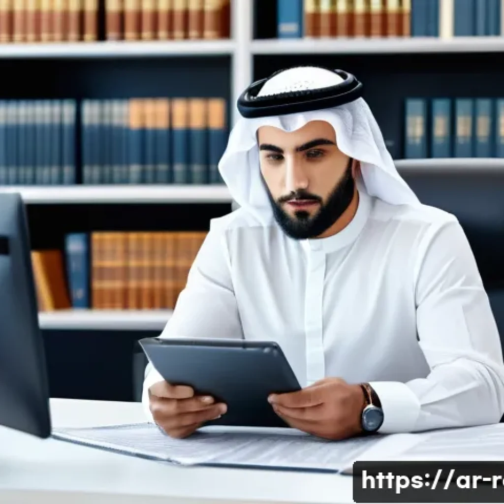 공인중개사 시험 최신 출제 경향 분석 - A professional Middle Eastern real estate agent in modern business attire, sitting at a sleek desk i...