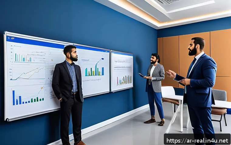 공인중개사 시험을 위한 추천 학원 - A modern classroom setting in a Middle Eastern real estate training institute, featuring a diverse g...