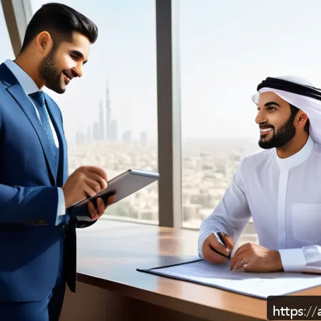 공인중개사에게 중요한 윤리 기준 - A professional Middle Eastern real estate agent, wearing a modern business suit and speaking confide...